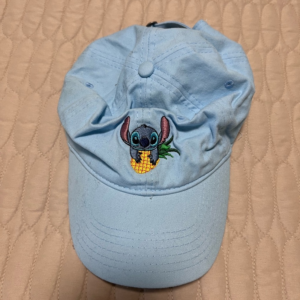 Disney Light Blue Cap with Embroidered Stitch